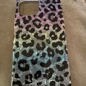 Velvet caviar ombré case w leopard print